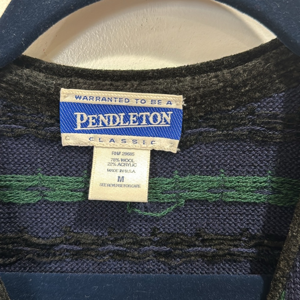 Pendleton Classic Wool Button Down Sweater Vest M… - image 4